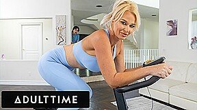 ADULT TIME – PAWG MILF London River Catches Pervert Stepson Jerking To Her Ass On New Exercise Bike