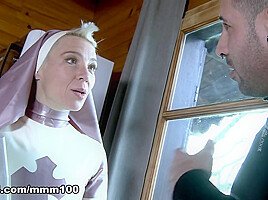 Charlie collects for her parish and gets fucked hard by Kevin White – MMM100